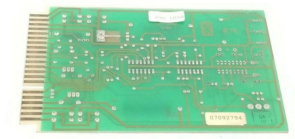 Used SAMTEC SMS-1080 CONTROL BOARD REV: 0988 P/N: 1080 SMS1080