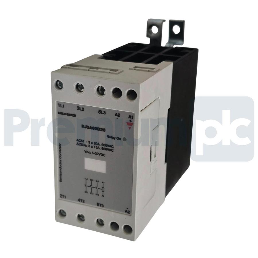 Carlo Gavazzi RJ3A60D20 | RJ3A Solid State Relay 3-Phase 20A 600VAC 5-32VDC NSMP