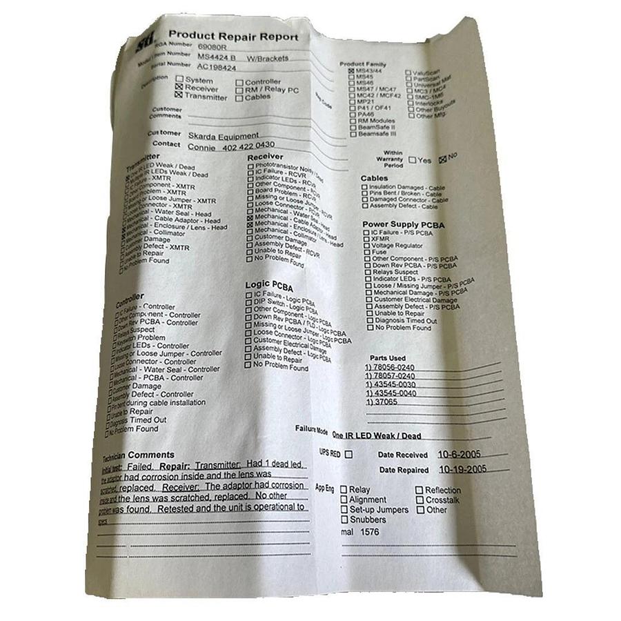Refurbished REPAIRED STI 43530-0240 / 43531-0240 MiniSafe MS4400 SERIES MS4424R / MS4424X