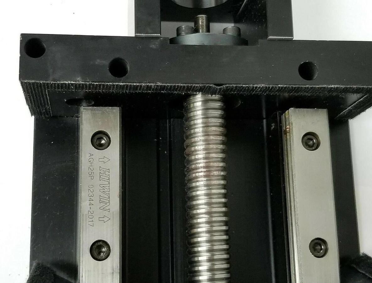 Used INDUSTRIAL CONTROL DEVICES CO. PT-POW27 LINEAR GUIDEWAY ASSEMBLY PT-P0W27