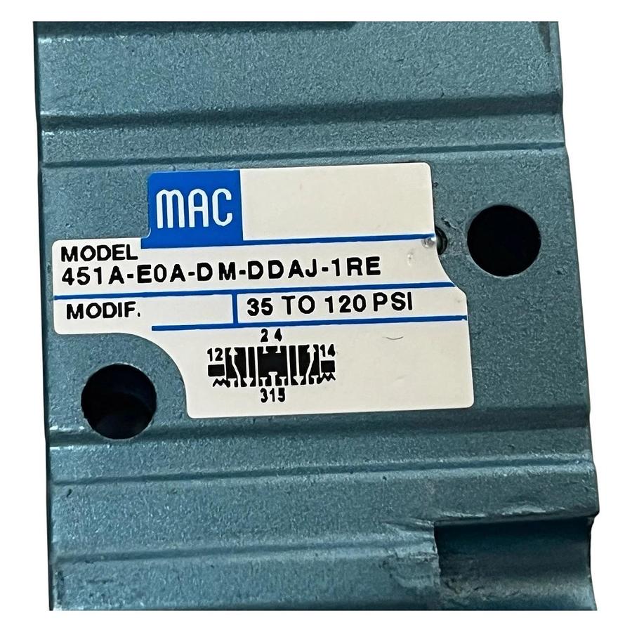MAC 451A-E0A-DM-DDAJ-1RE Series 400 Pneumatic Solenoid Valve 120V 60Hz NSMP