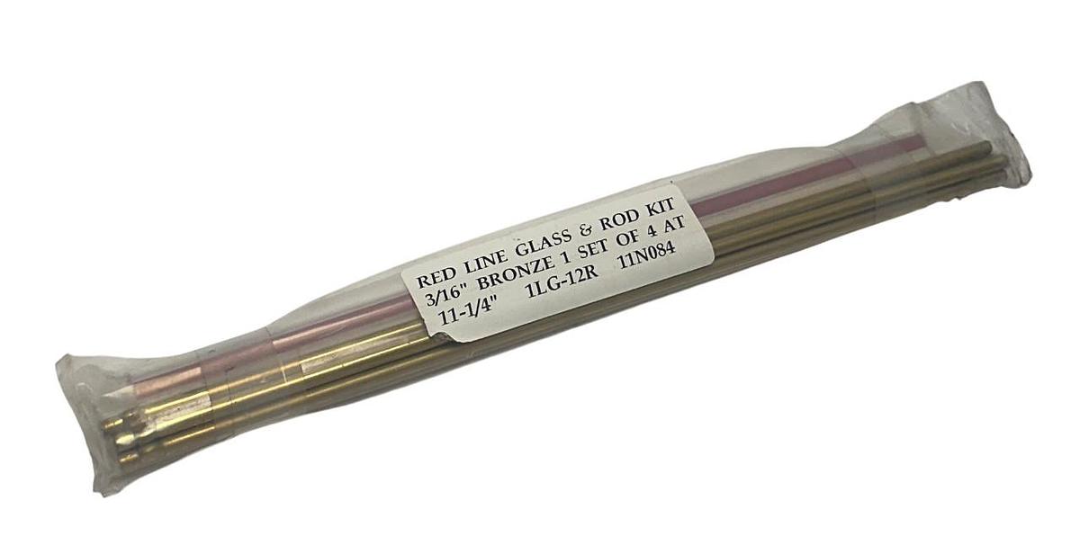 PENBERTHY 1LG-12R / 11N084 OEM RED LINE GLASS & ROD KIT 3/16'' SET 11-1/4'' NSMP