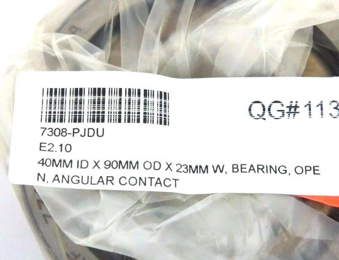 Used NEW SKF 7308-PJDU DUPLEX ANGULAR CONTACT BEARING 7308-BECBY
