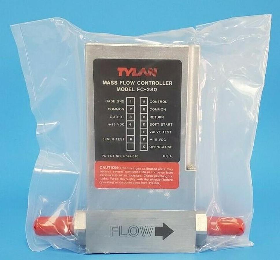 Used NEW TYLAN MILLIPORE FC-280AV-4S MASS FLOW CONTROLLER MODEL FC-280 10 SLPM 02