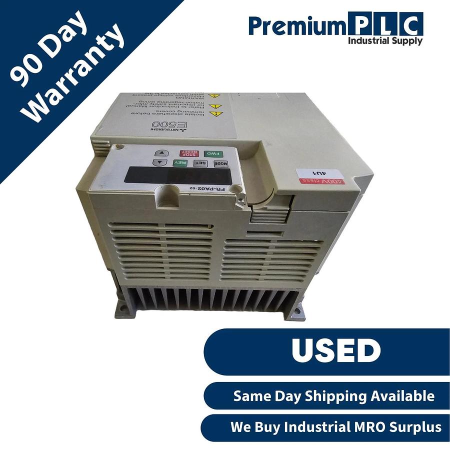 Used USED MITSUBISHI ELECTRIC FR-E540-0.75K-EC FREQROL FR-E500 VFD/VSD .75kW/1HP