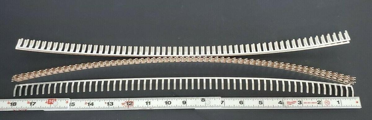 Used LOT OF 10 NEW WEIDMULLER 54350 TERMINAL BLOCK JUMPERS 58-POLE ANGLED 0545300000