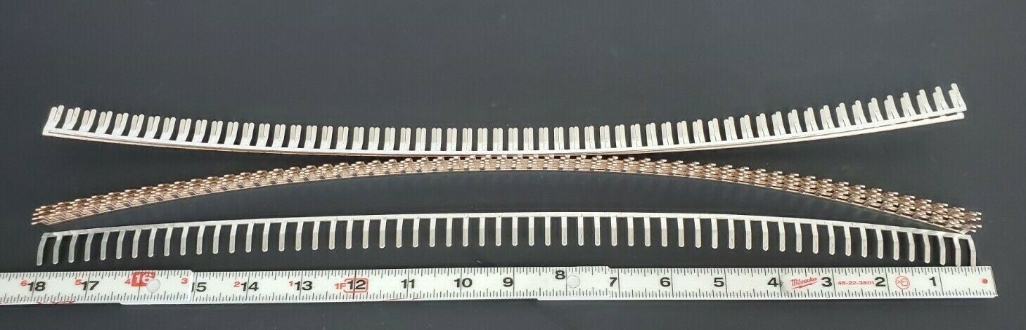 Used LOT OF 10 NEW WEIDMULLER 54350 TERMINAL BLOCK JUMPERS 58-POLE ANGLED 0545300000