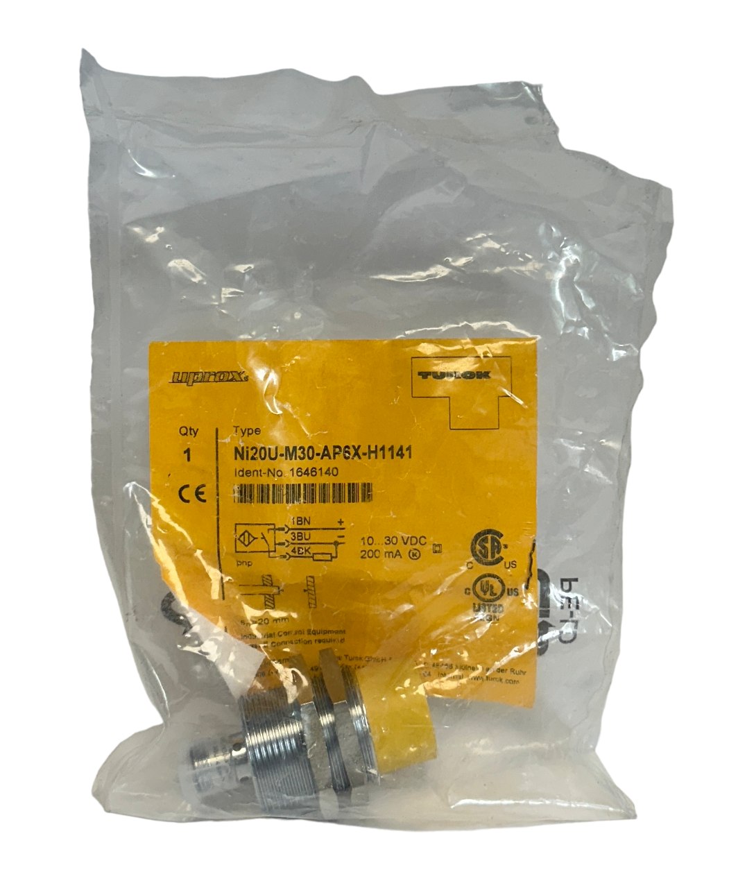 Used TURCK Ni20U-M30-AP6X-H1141 / 1646140 UPROX PROXIMITY SENSOR 10-30VDC 200mA NSMP