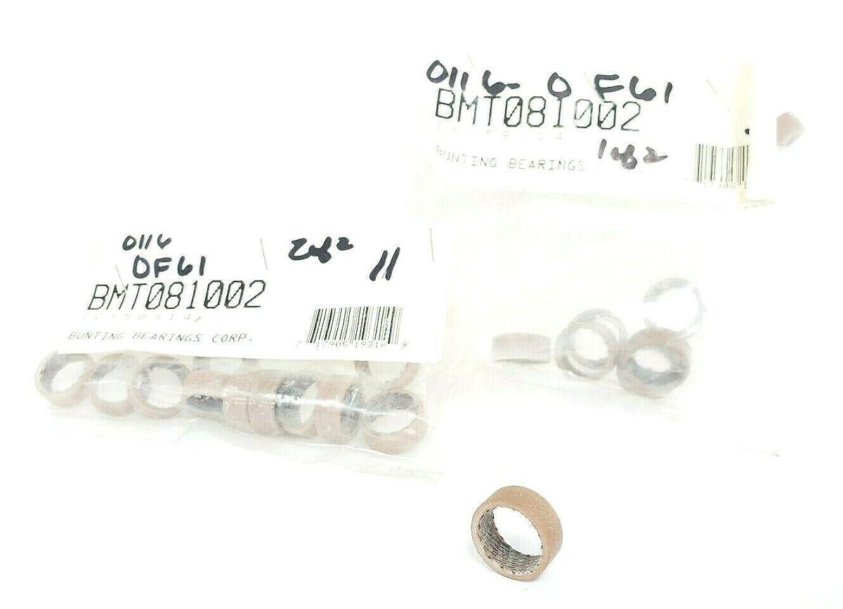 Used LOT OF 19 NEW BUNTING BEARINGS CORP. BMT081002 BEARINGS 1/2X5/8X1/4