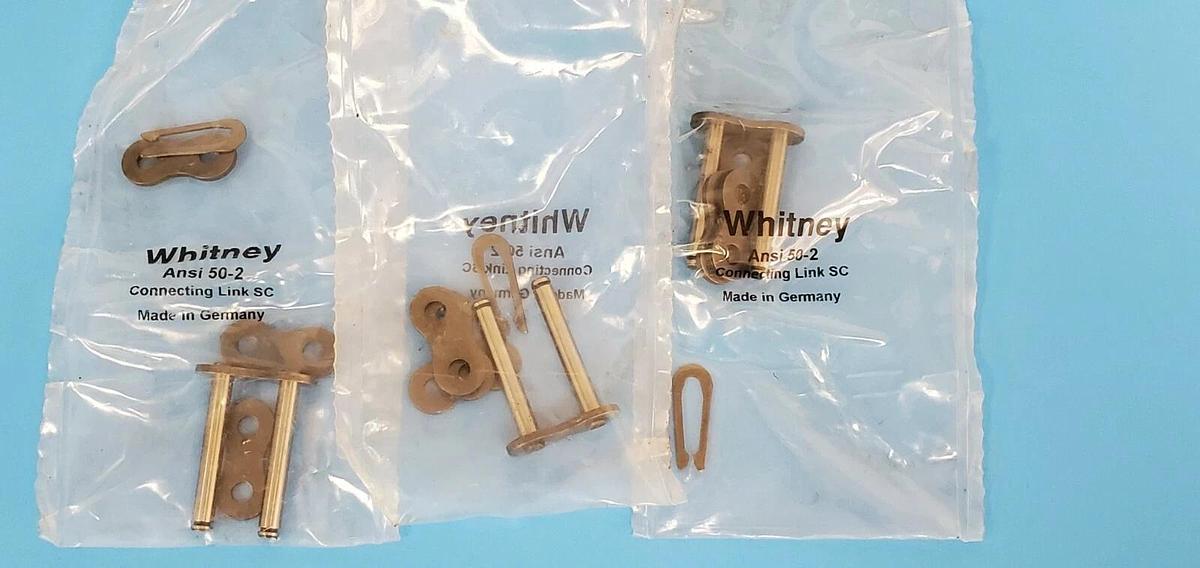 Used LOT OF 3 NEW WHITNEY ANSI 50-2 CONNECTING LINKS 502