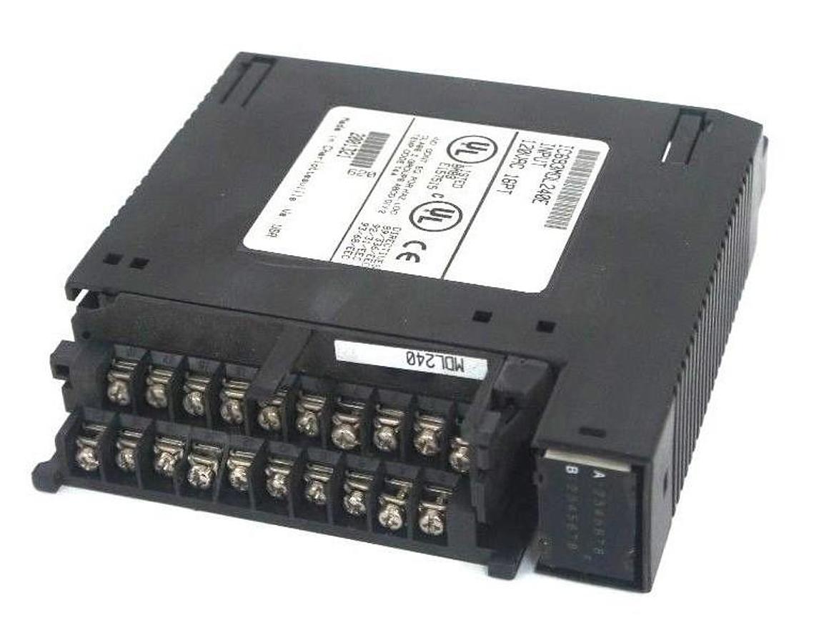 Used GE FANUC IC693MDL240E INPUT MODULE 120VAC INPUT 16PT MISSING DOOR & LENS