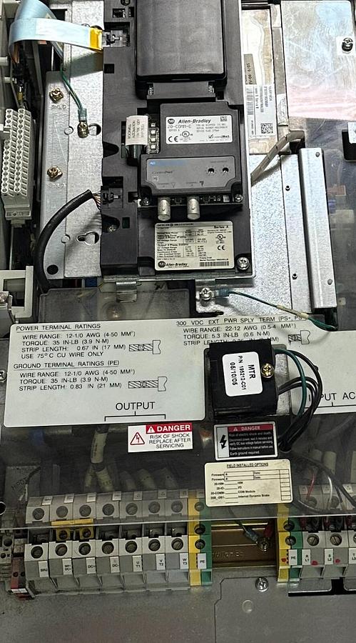 Used ALLEN BRADLEY 20BD096A0NYNACD0 /B PowerFlex 700 AC DRIVE 55kW/75HP 432-528VAC