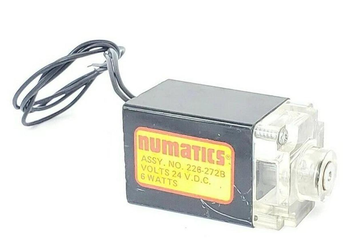 Used NUMATICS 226-272B SOLENOID VALVE COIL 24VDC, 6 WATTS 226272B