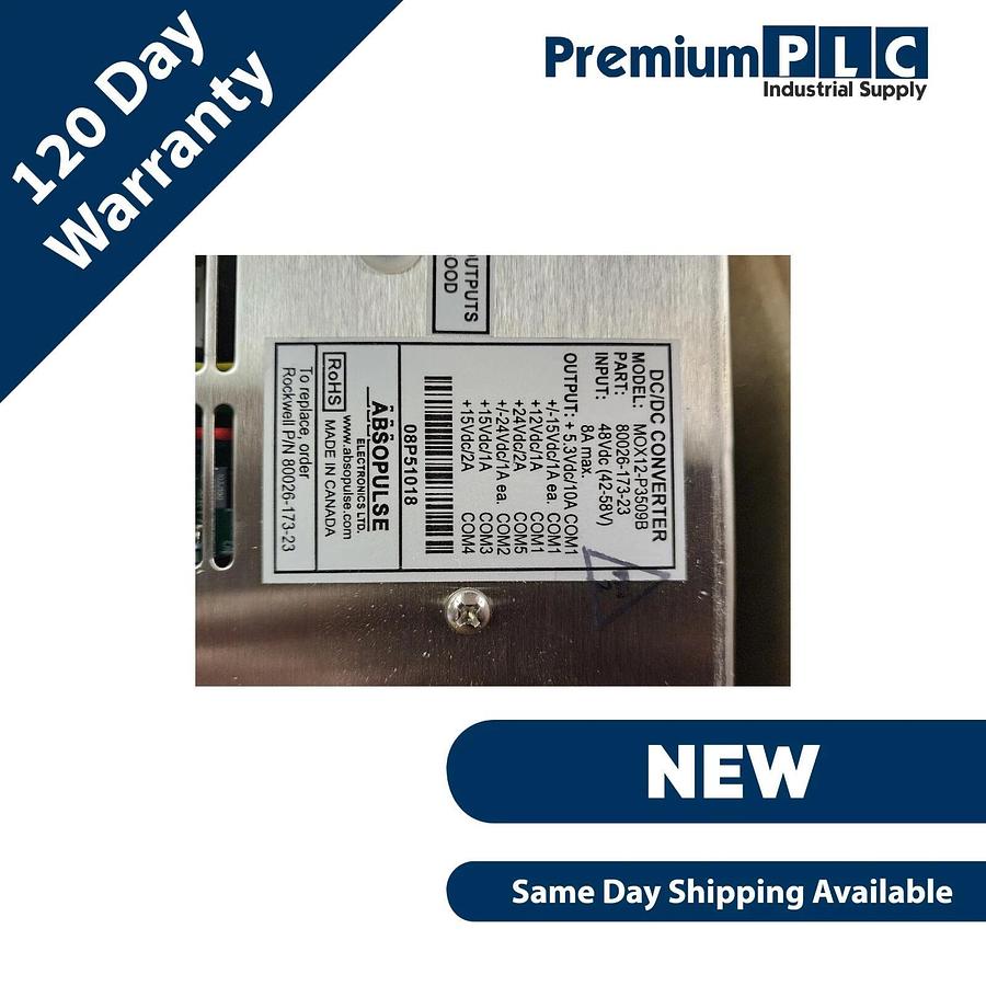ALLEN BRADLEY 80026-173-23-R DC/DC POWER SUPPLY W/CONF COATING 80026-173-23 NSMP