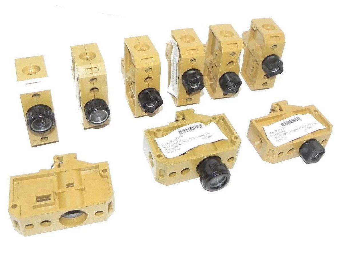 Used LOT OF 9 WEIDMULLER TERMINAL FUSE HOLDER SAKS4, 16A, 400V, 10MM2
