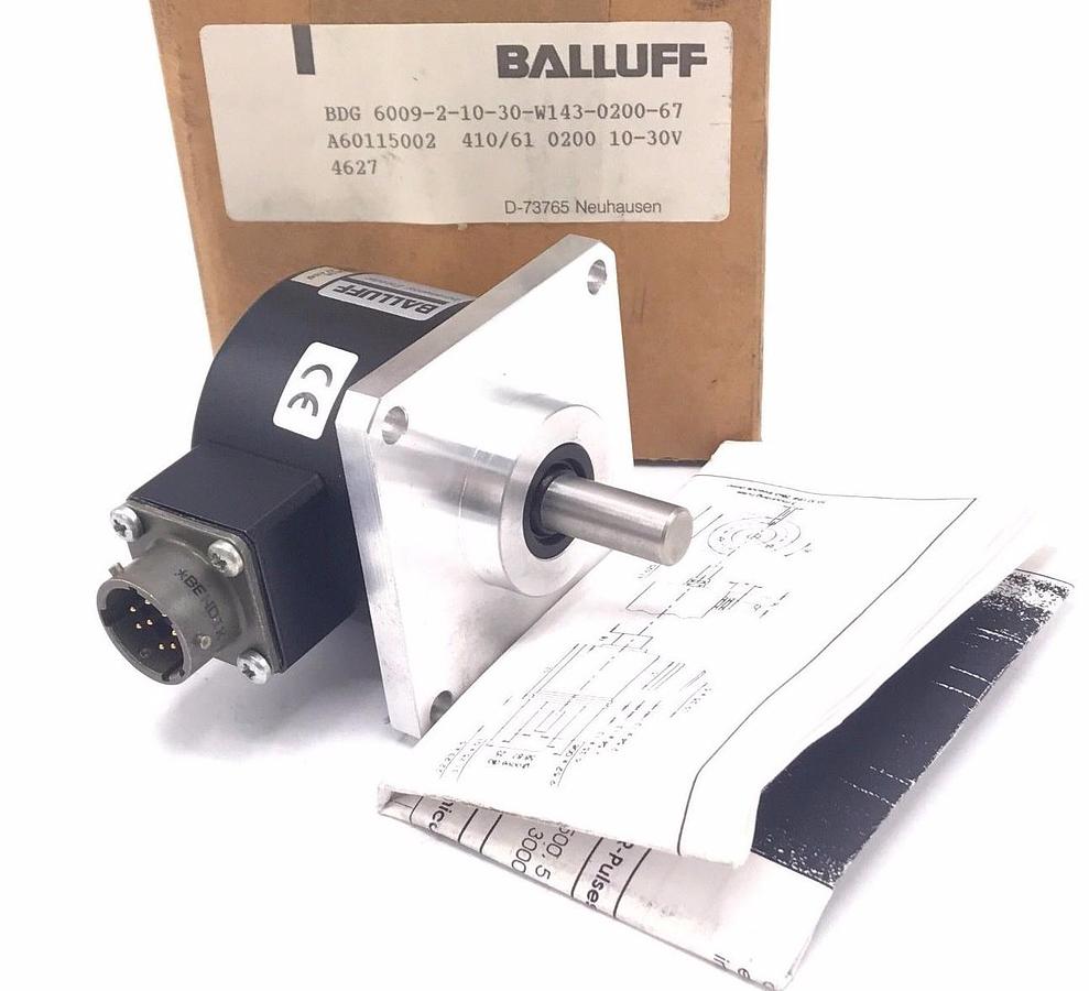 Used NEW BALLUFF BDG 6009-2-10-30-W143-0200-67 INCREMENTAL ENCODER 10-30V
