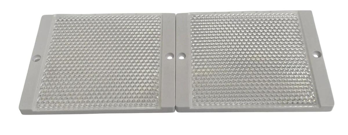 LOT OF 2 NEW LEUZE TKS 100X100 REFLECTORS RECTANGULAR ADHESIVE 96 MM X 96 MM