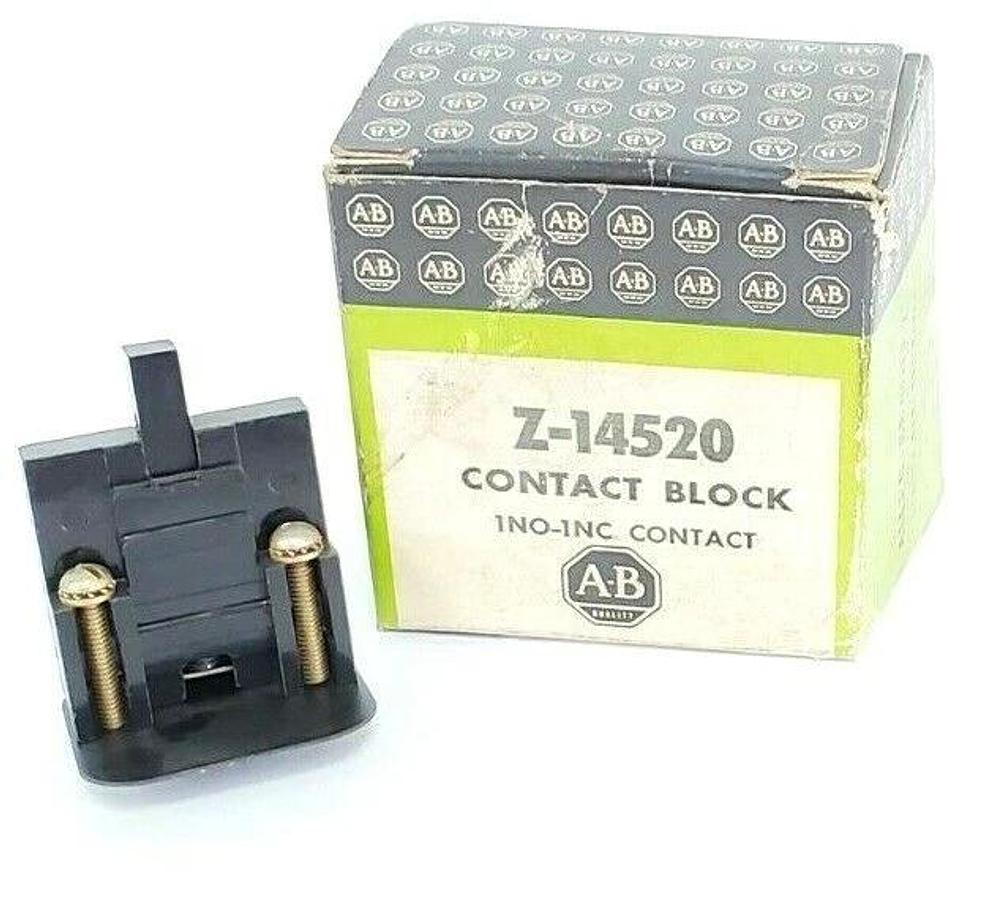 Used NIB ALLEN BRADLEY Z-14520 CONTACT BLOCK 600VAC 800H-Z-14520 Z14520