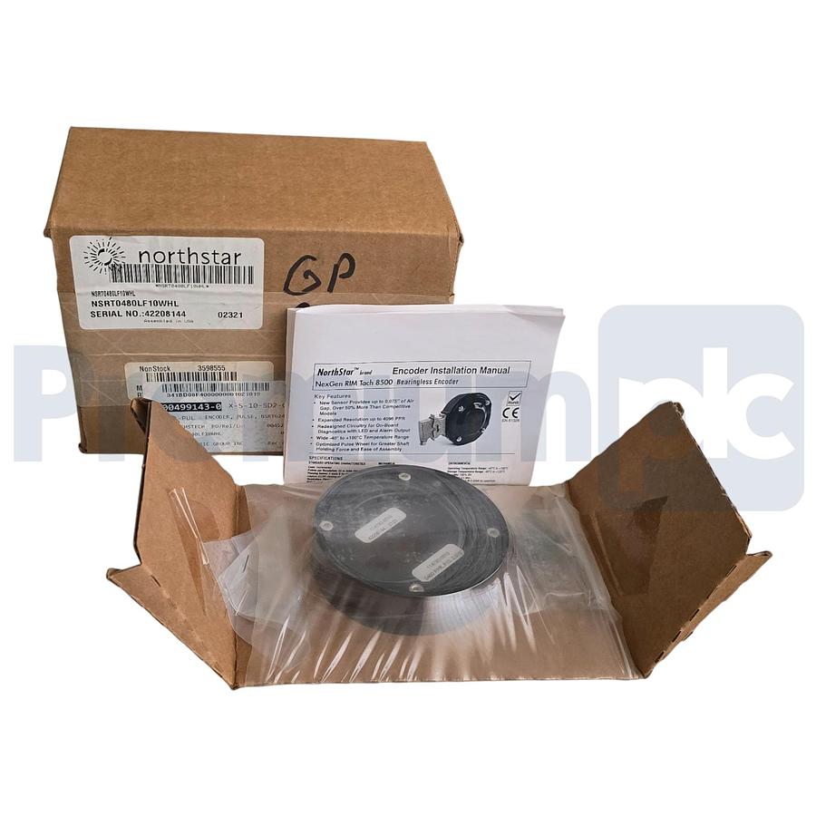 Used Dynapar NorthStar NSRT0480LF10WHL Pulse Wheel for RIM Tach RT8 & RT1 Encoders