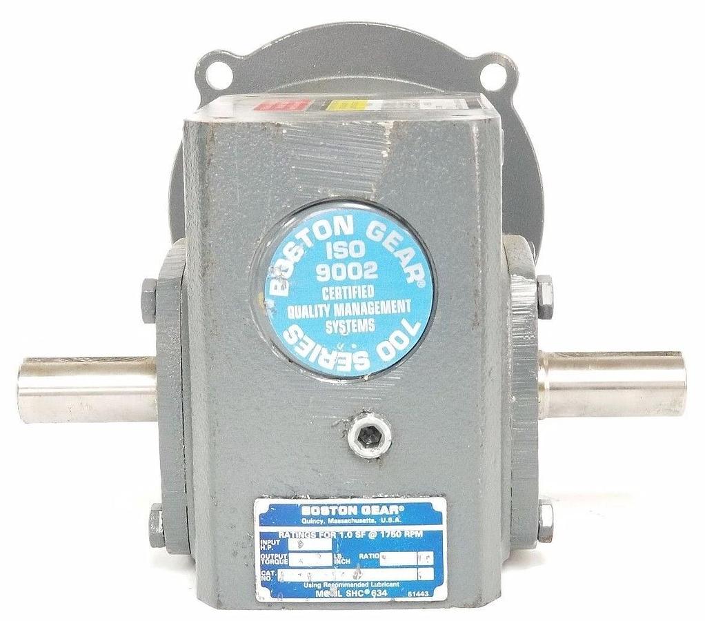 Used BOSTON GEAR F71815SB5H GEAR REDUCER 0.91 INPUT HP, 422 LB. INCH OUTPUT TORQUE