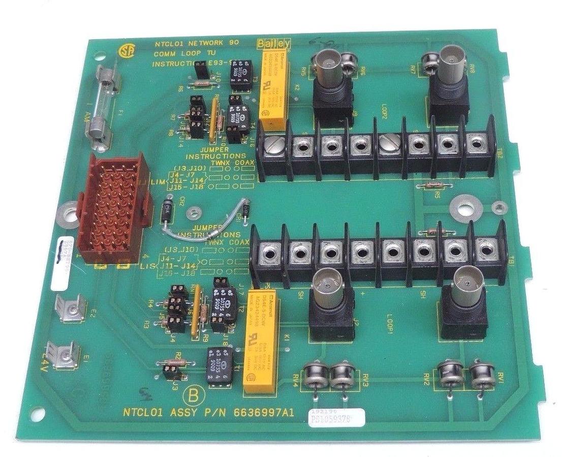 Used BAILEY CONTROLS 6636997A1 COMM LOOP TU 6636996C1, NTCL01 NETWORK 90