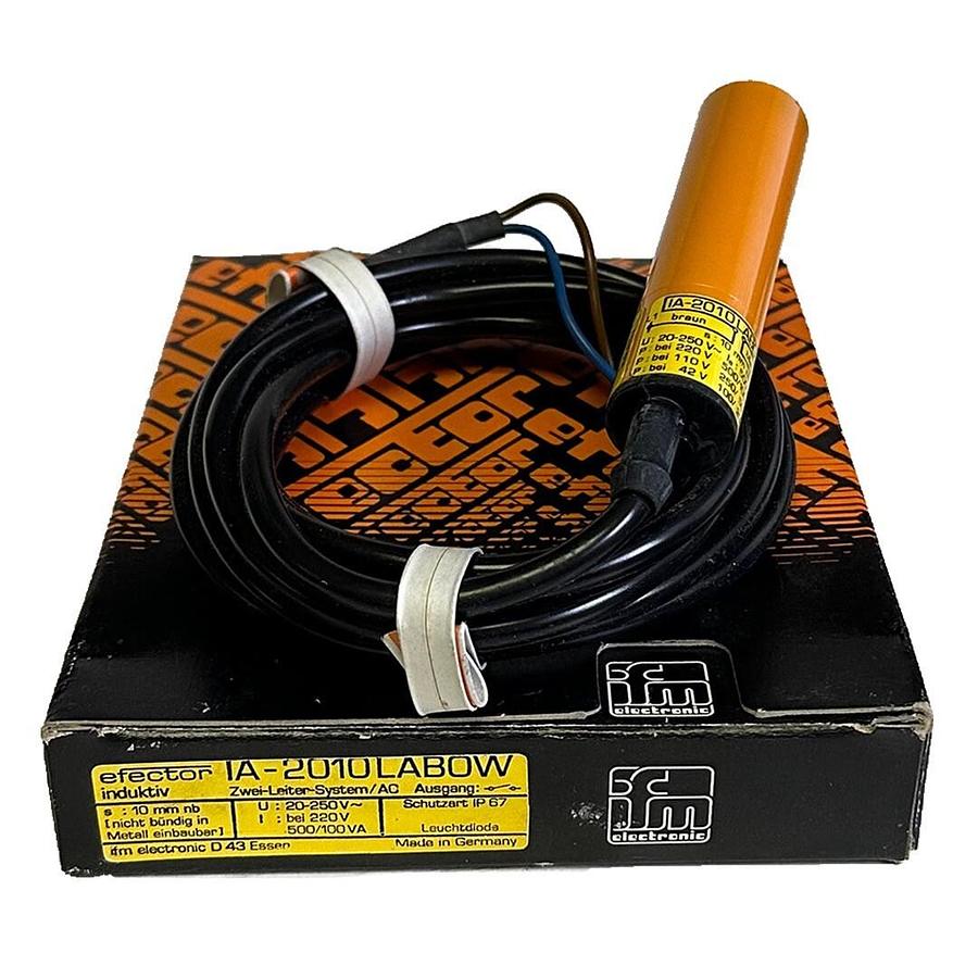 Used NEW IFM EFECTOR IA-2010LABOW / IA2010LABOW INDUCTIVE SENSOR 10mm IA-2010LAB0W