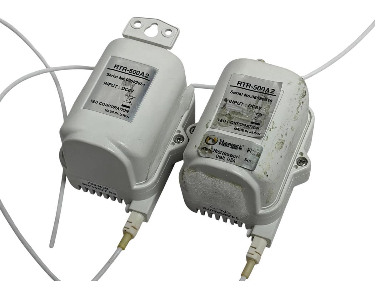 Used Lot of 2 T&D RTR-502 Wireless Temp Data Loggers RTR-500A2 Batteries Included