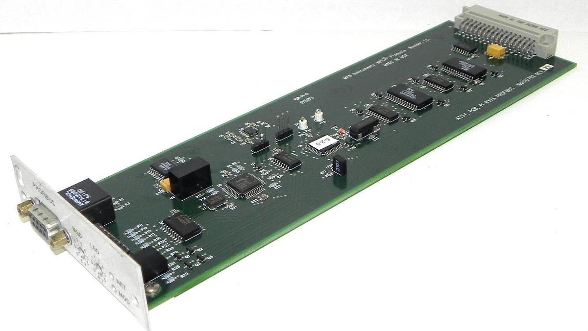 Used MKS INSTRUMENTS ASSY, PCB, PI 9370 PROFIBUS 100012702 REV. B BOARD