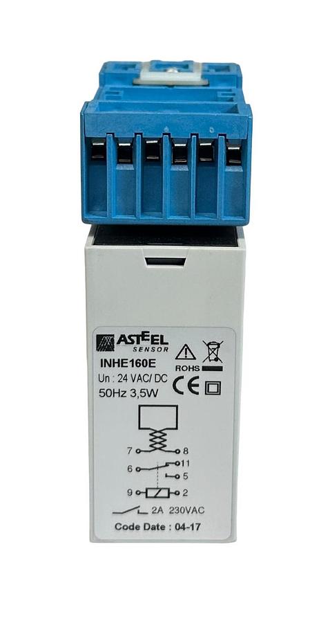 Used NEW ASTEEL SENSOR INHE160E 1-LOOP DETECTOR 24V AC/DC 50Hz 3.5W NSMP