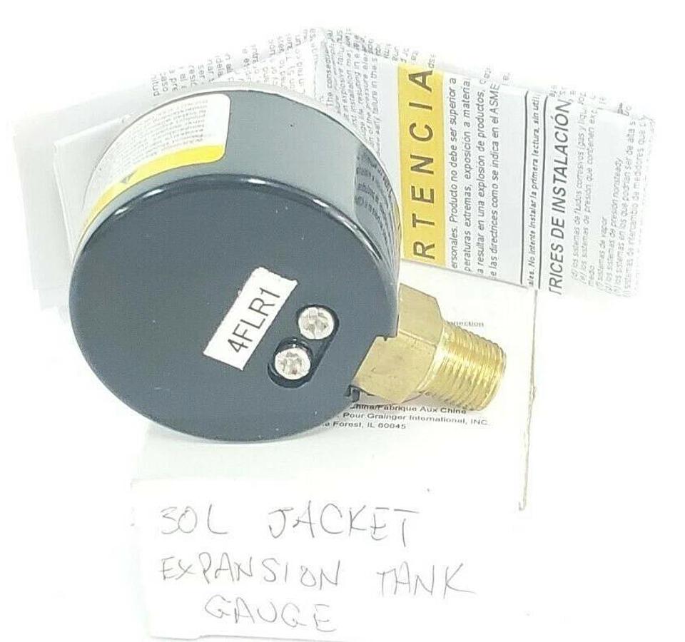Used LOT OF 2 NEW GENERIC 4FLR1 PRESSURE GAUGES SIZE: 1-1/2'' PSI: 0-60