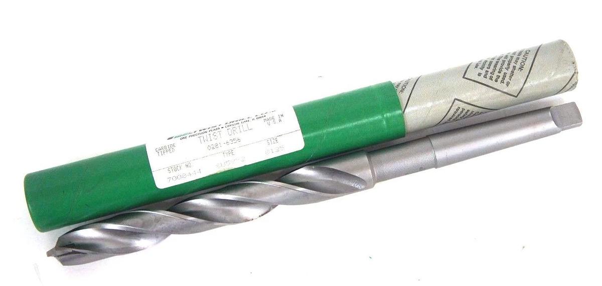 Used NEW PRECISION TWIST DRILL 7008444 SU5952 .8125" CARBIDE TIPPED TWIST DRILL