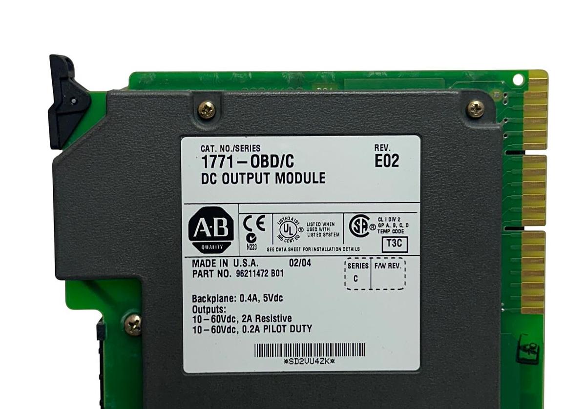 Used ALLEN BRADLEY 1771-OBD /C PLC-5 DIGITAL OUTPUT MODULE 16-PT 1771OBD NSMP *
