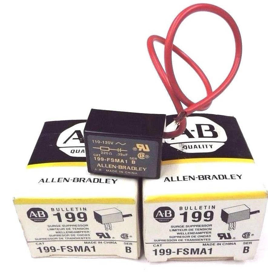 Used LOT OF 2 NIB ALLEN BRADLEY 199-FSMA1 SURGE SUPPRESSORS 199FSMA1 SER. B