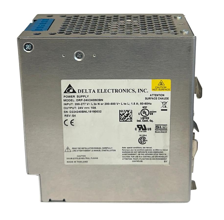Used DELTA ELECTRONICS DRP-24V240W2BN / DRP24V240W2BN POWER SUPPLY 24V OUTPUT NSMP