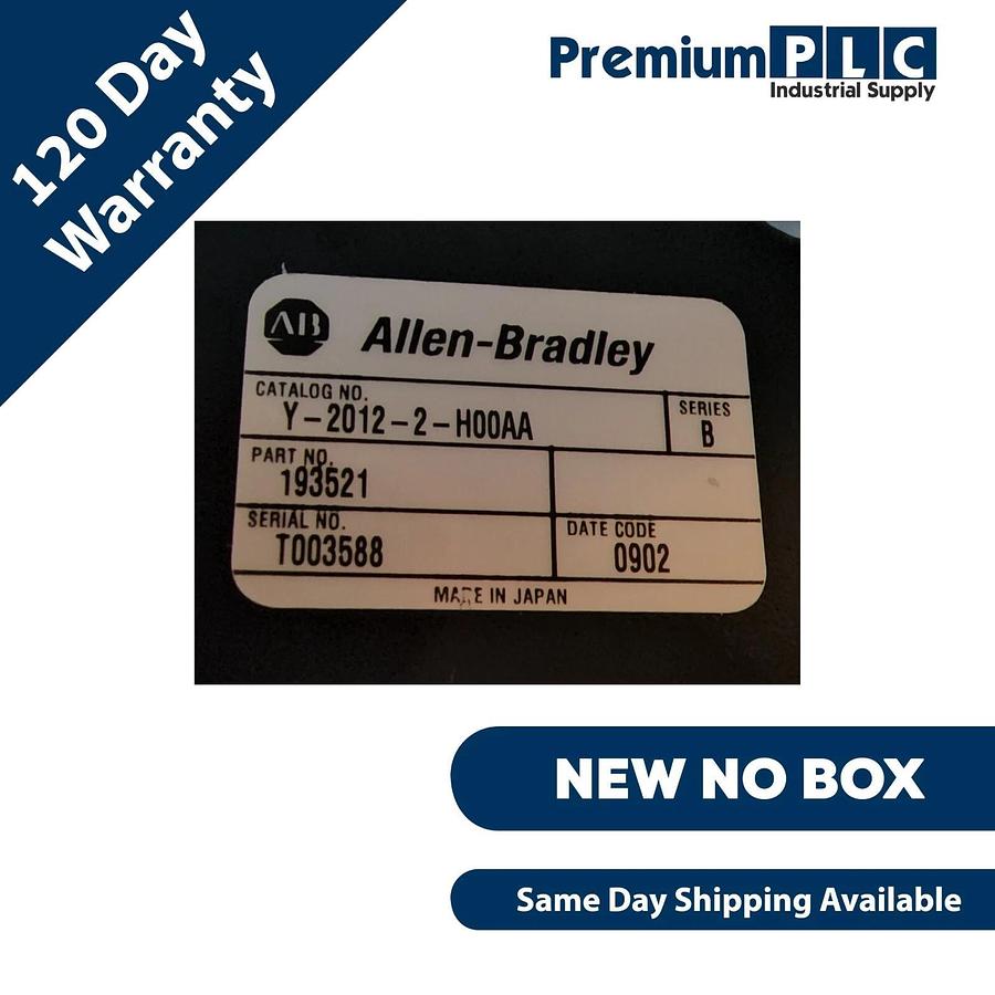 NEW ALLEN BRADLEY Y-2012-2-H00AA /B SERVO MOTOR 230VAC 4500 RPM P/N 193521