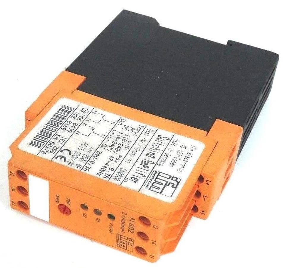 Used IFM EFECTOR DN0200 SWITCHING AMPLIFIER 2 CHANNEL