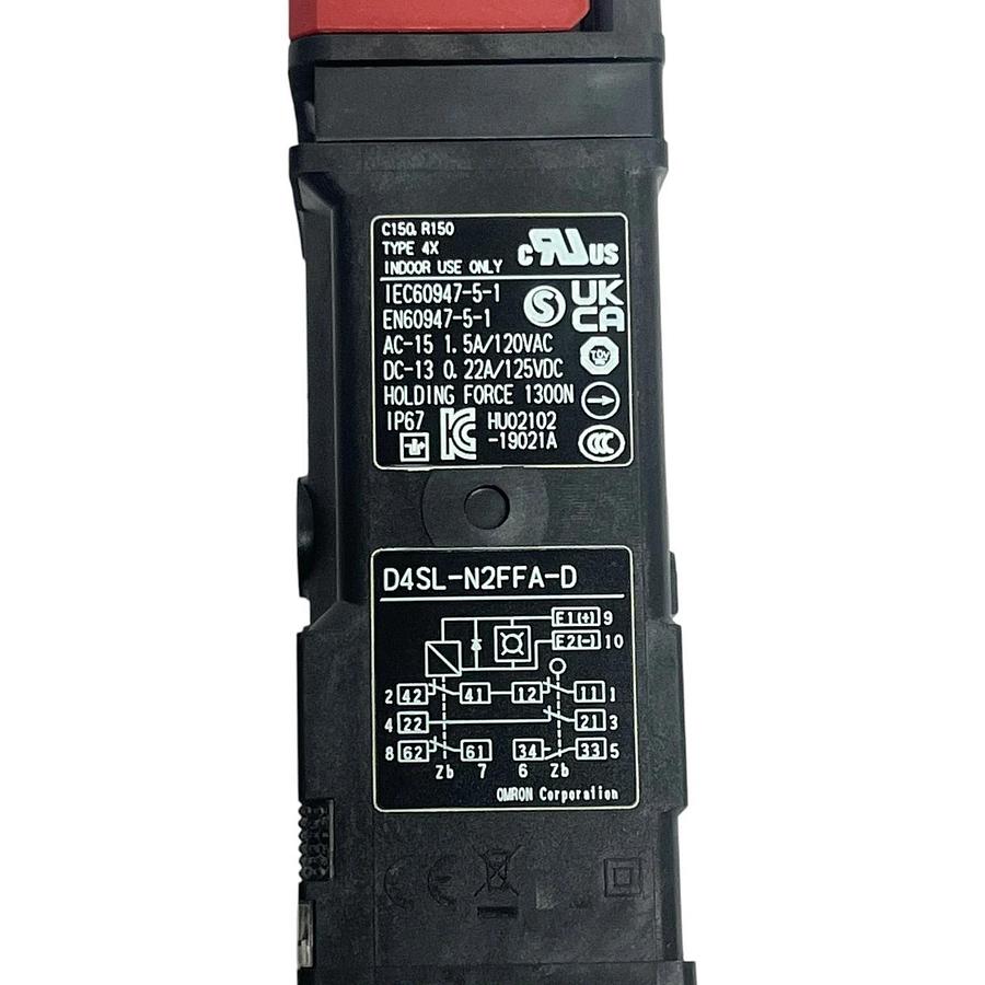 Omron D4SL-N2FFA-D Guard Lock Safety Door Switch 6-Contact Solenoid Lock