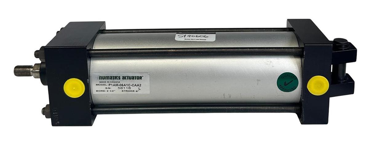 Used ASCO NUMATICS P1AM-06A1C-CAA2 / P1AM06A1CCAA2 ACTUATOR 6'' STROKE 2-1/2'' B NSNP