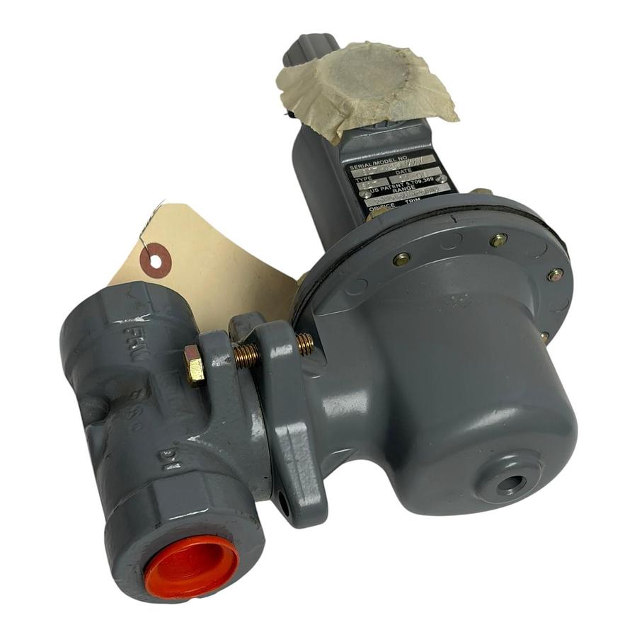 Used Fisher 627-411 Pressure Reducing Gas Regulator 3/4 NPT 1/4 Orifice 35-80 PSI New