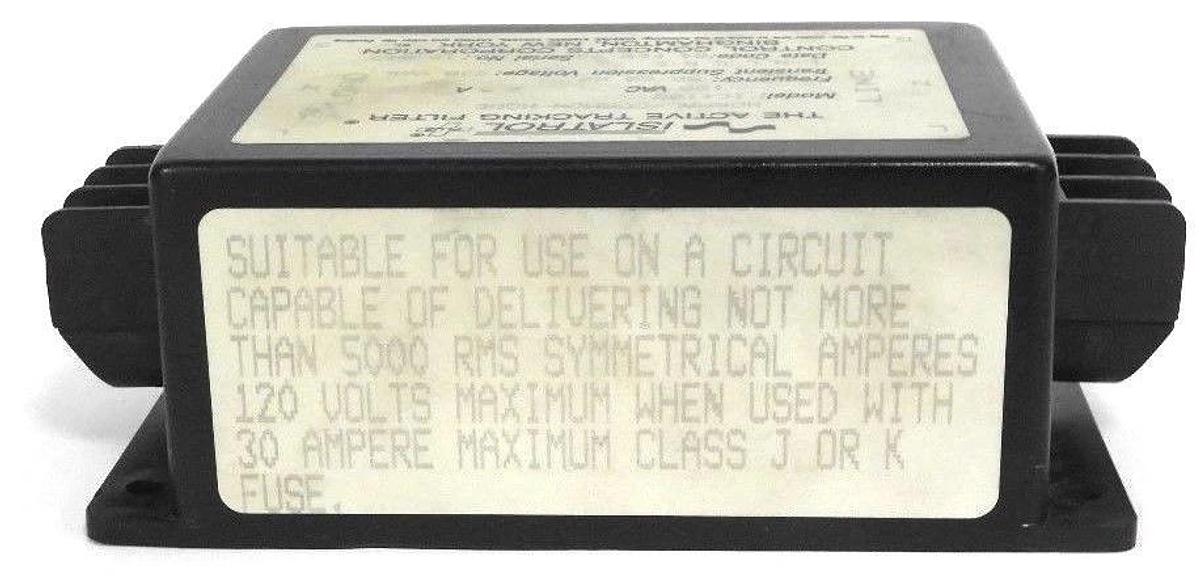 Used ISLATROL IC+102 ACTIVE TRACKING FILTER 120VAC, 2.5A, 50/60HZ, IC102