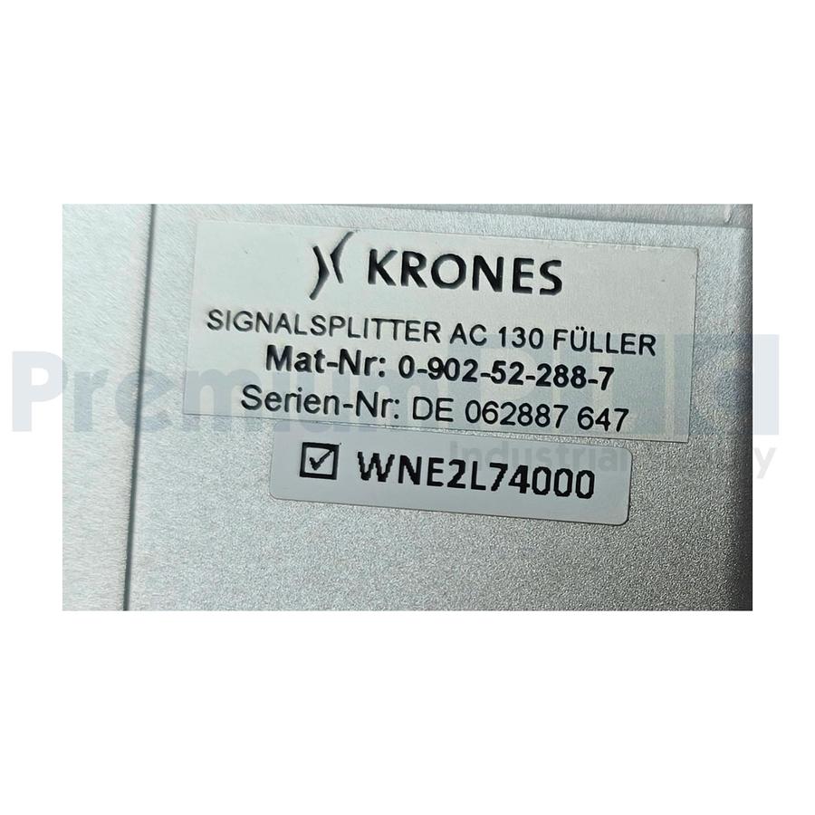 Used SIEMENS KRONES 0-902-52-288-7 SIGNAL SPLITTER FOR AC 130 FILLER 0902522887 NSMP
