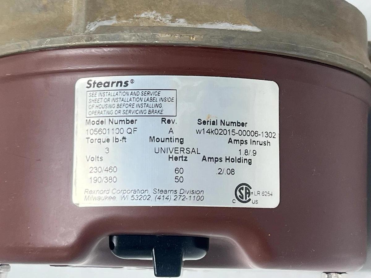 Stearns 105601100-QF REV. A Electric Disc Brake 56,000 Ser. 105601100QF