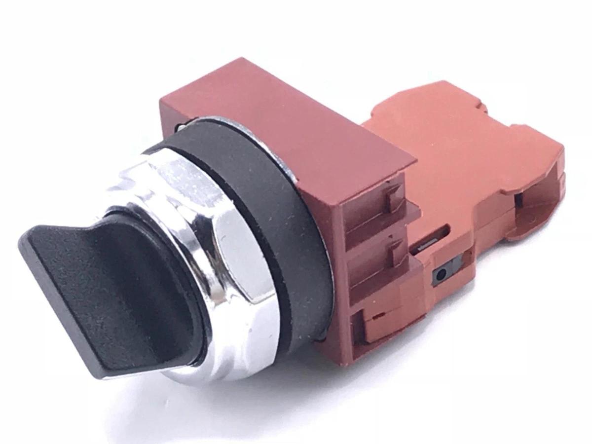 Used NIB SIEMENS 3SB03-2MKBX2 SELECTOR SWITCH, 30MM, 2 POSITION, 1 N.O., 3SB032MKBX2
