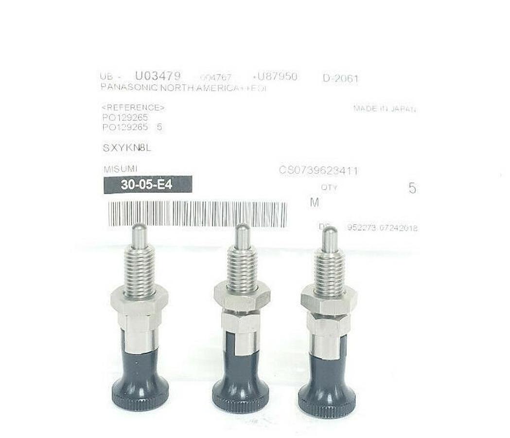 Used LOT OF 3 NEW MISUMI SXYKN8L INDEXING PLUNGERS THREAD DIA. 8MM STROKE 6MM