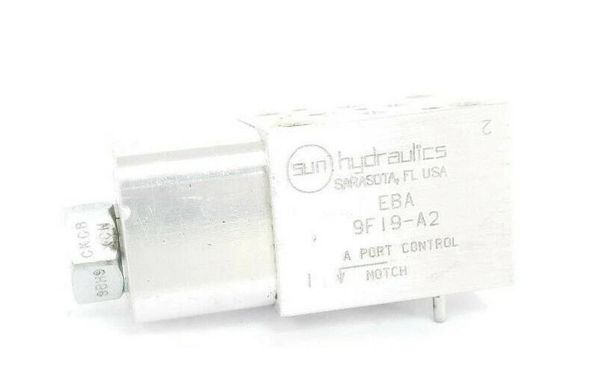 Used SUN HYDRAULICS EBA 9F19-A2 HYDRAULIC MANIFOLD VALVE