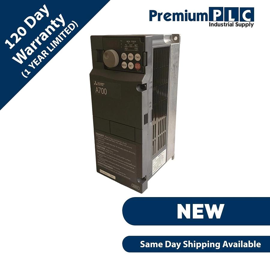 NEW MITSUBISHI FR-A720-00050-NA FREQROL FR-A700 VFD INVERTER 5A / 0.75kW / 1HP