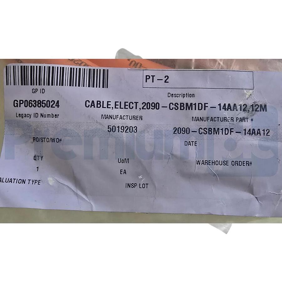 Sealed Pre-Owned Allen Bradley 2090-CSBM1DF-14AA12 /B Kinetix DSL Cable 12m