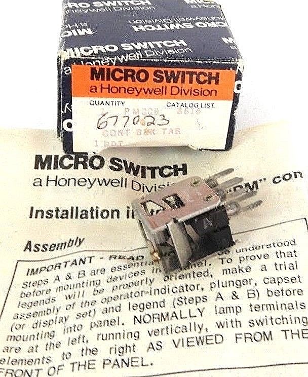 Used NIB HONEYWELL MICRO SWITCH PMCCB CONTACT BLOCK TAB 1PDT