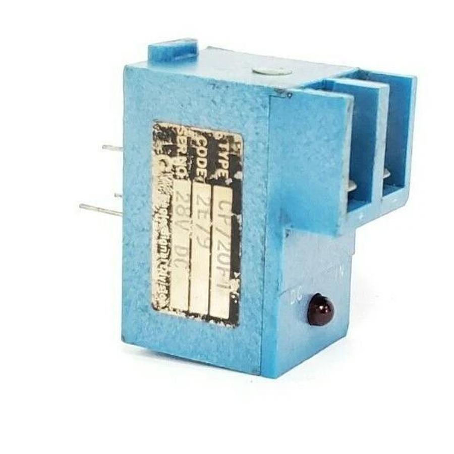 Used EAGLE SIGNAL CP720F1 I/O CONVERTER RELAY 28V DC, TELEDYNE 673-21