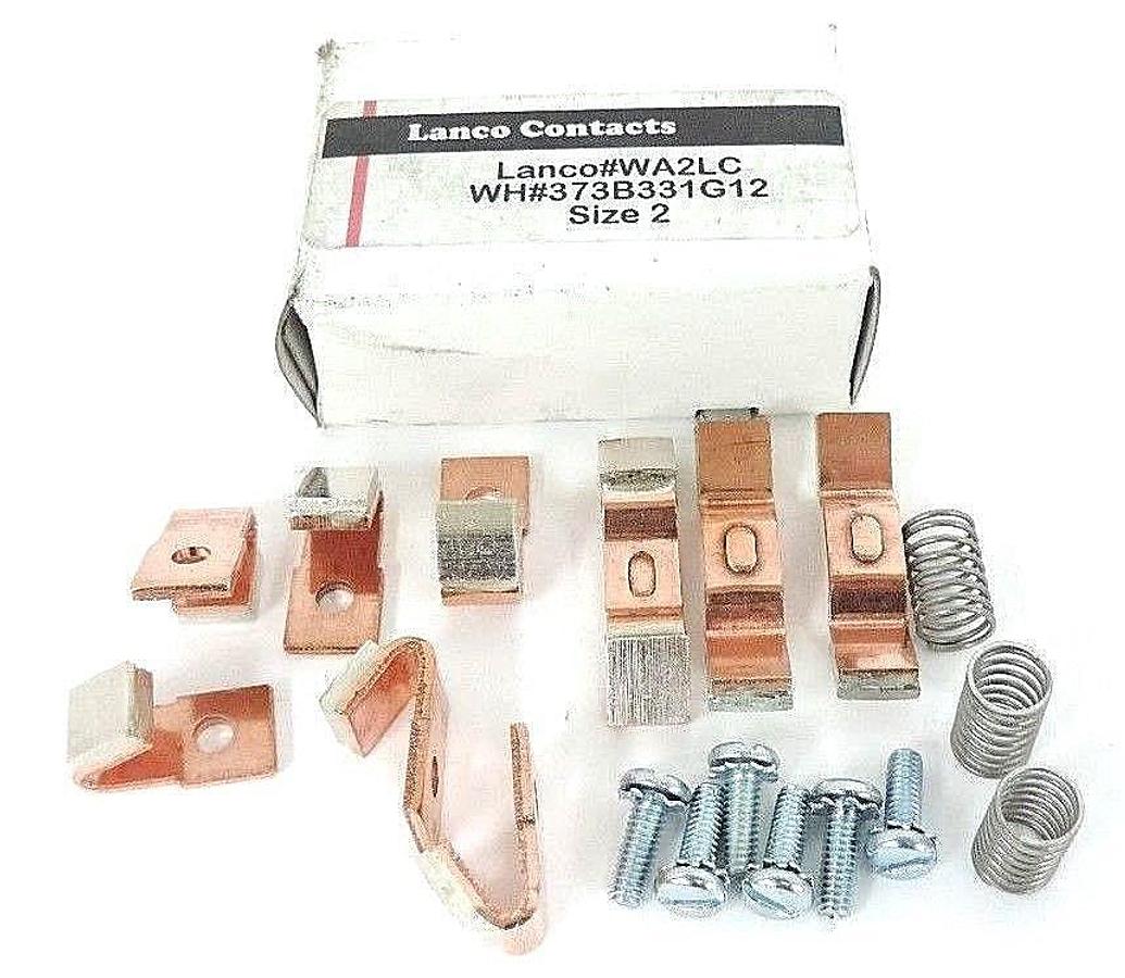 Used NIB LANCO CONTACTS WA2LC CONTACT KIT 373B331G12, SIZE 2